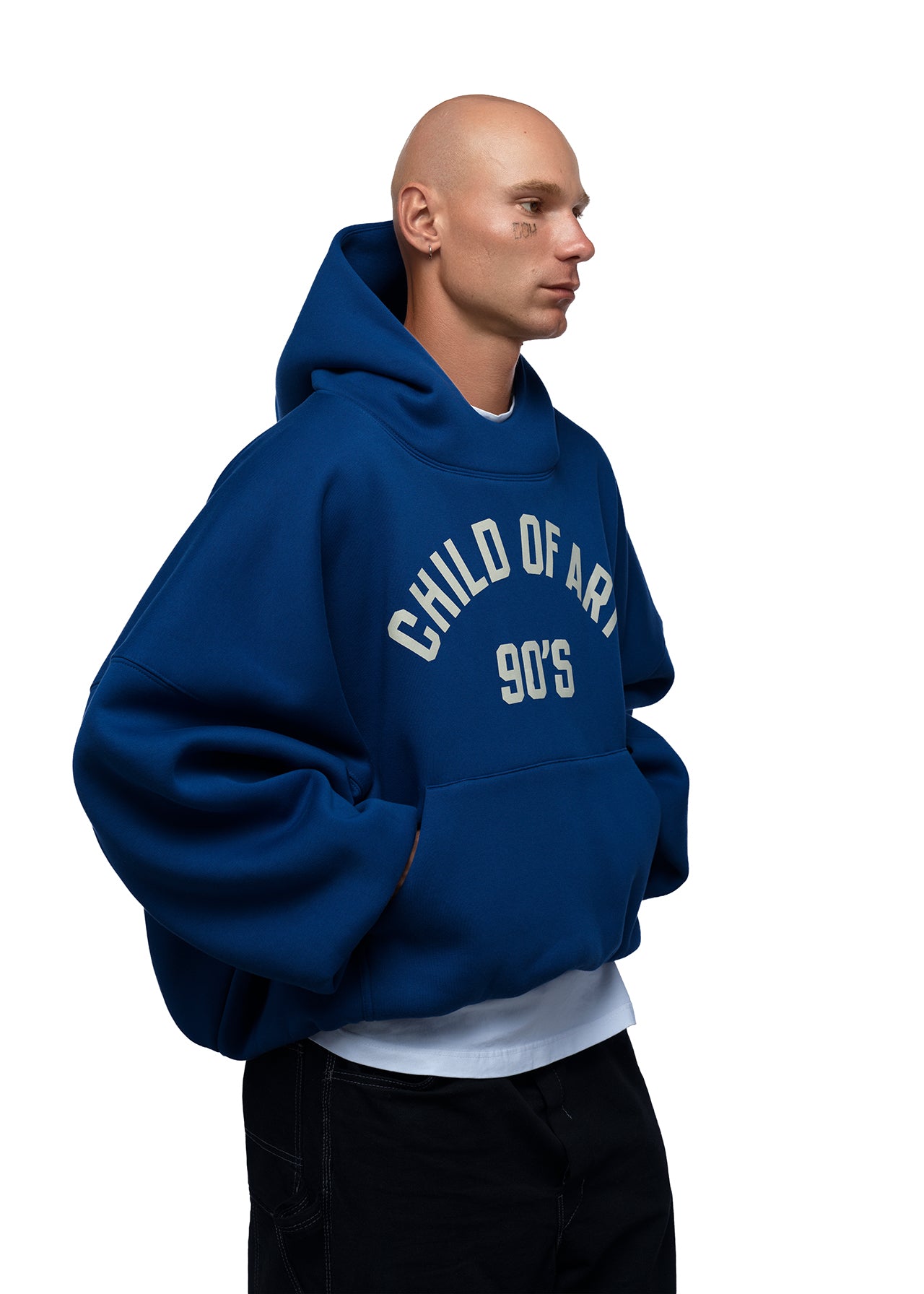 CHILD OF ART 90’s Hoodie — Синє