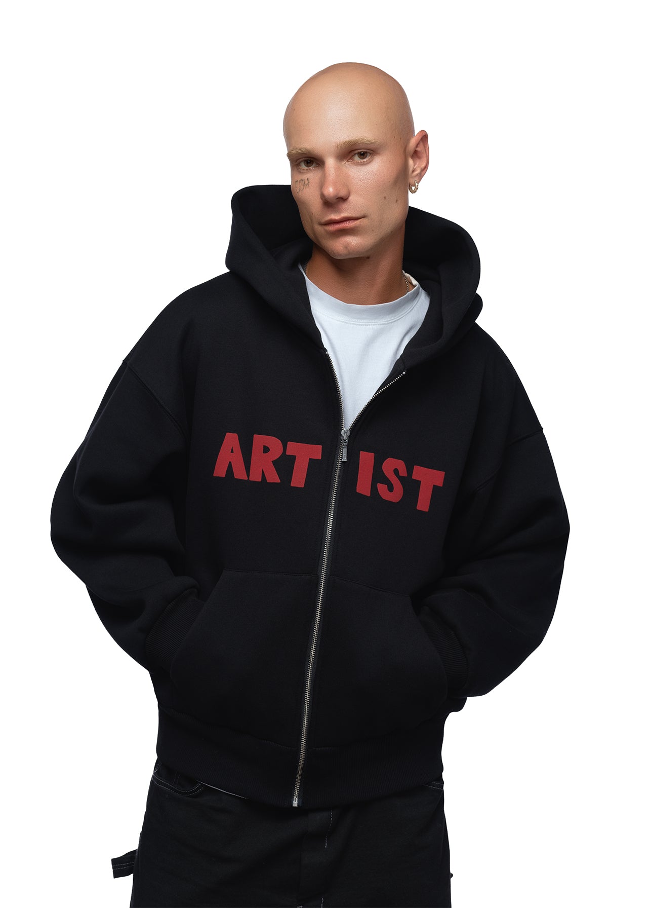 ARTIST Zip Hoodie — Чорний