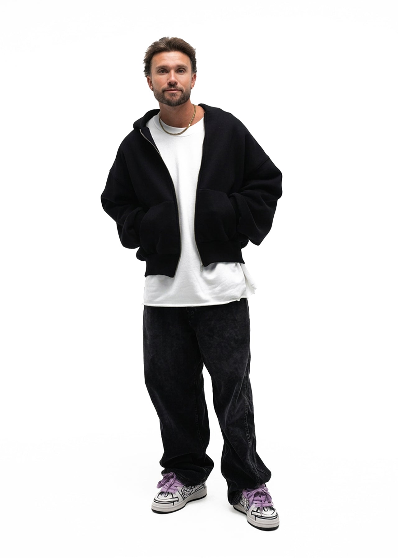 The One zip hoodie — Чорний