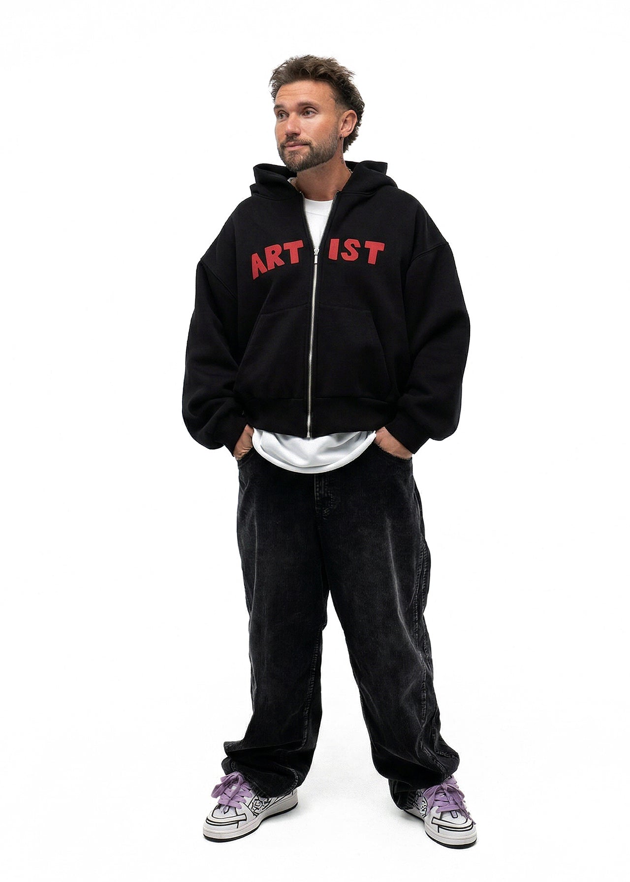 ARTIST Zip Hoodie — Чорний