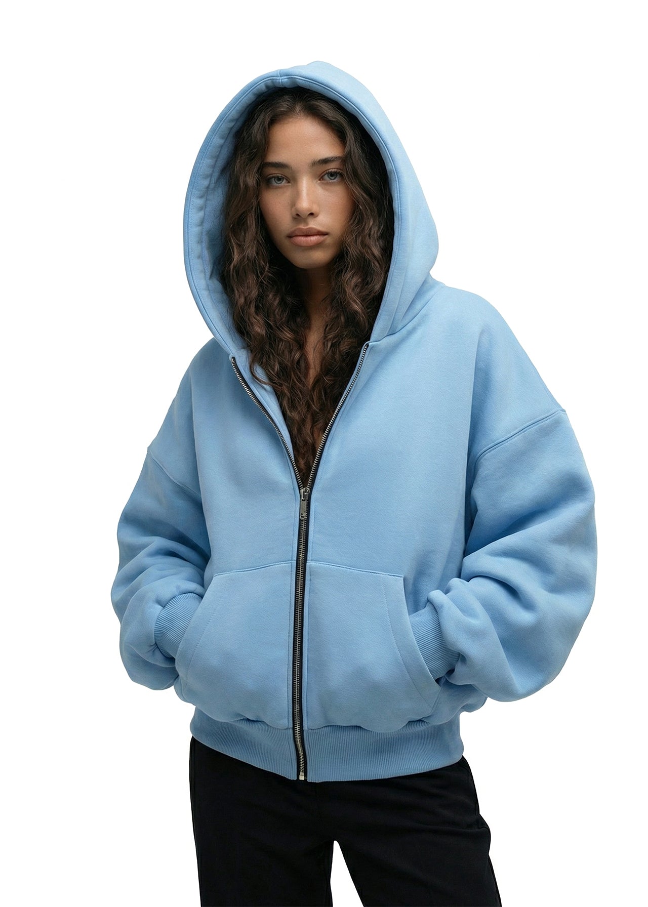 The One zip hoodie — Blue