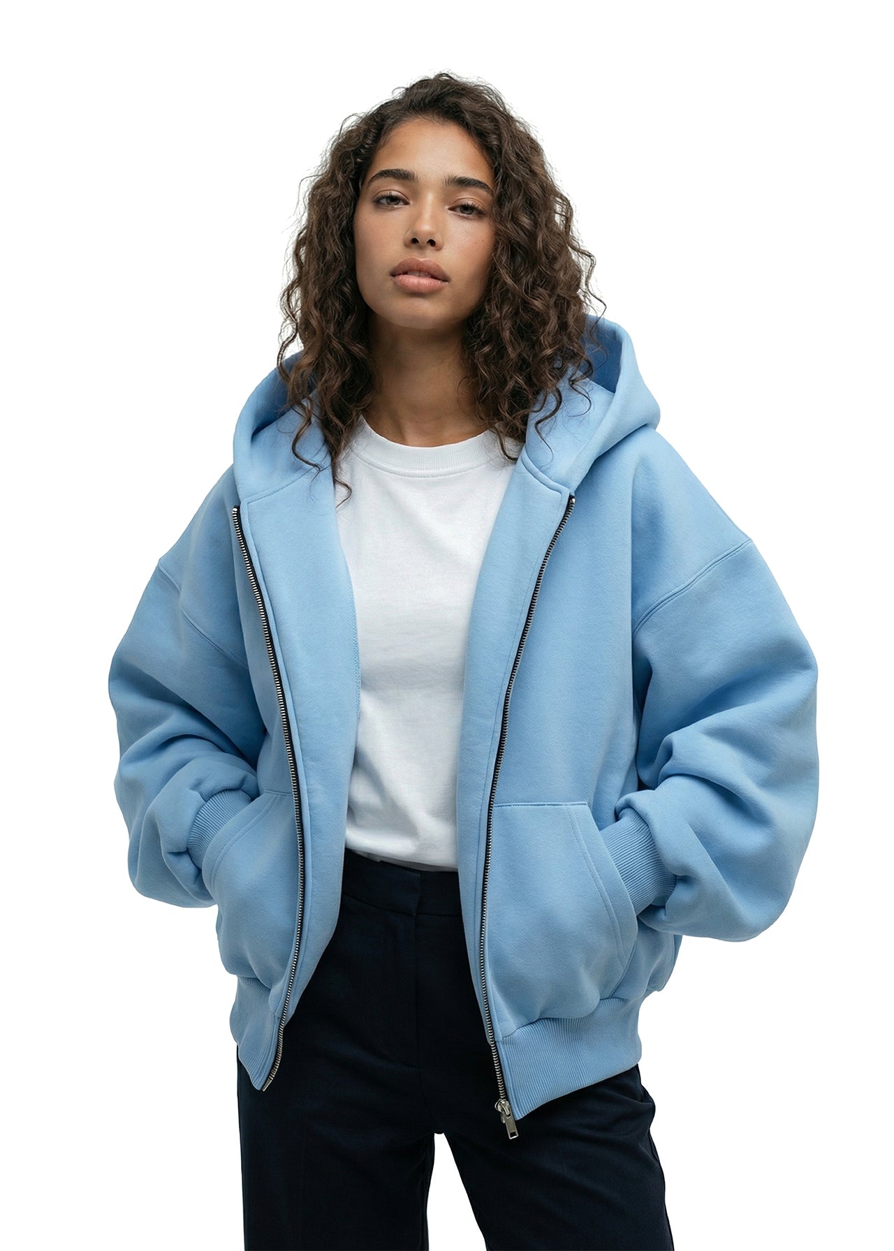 The One zip hoodie — Blue