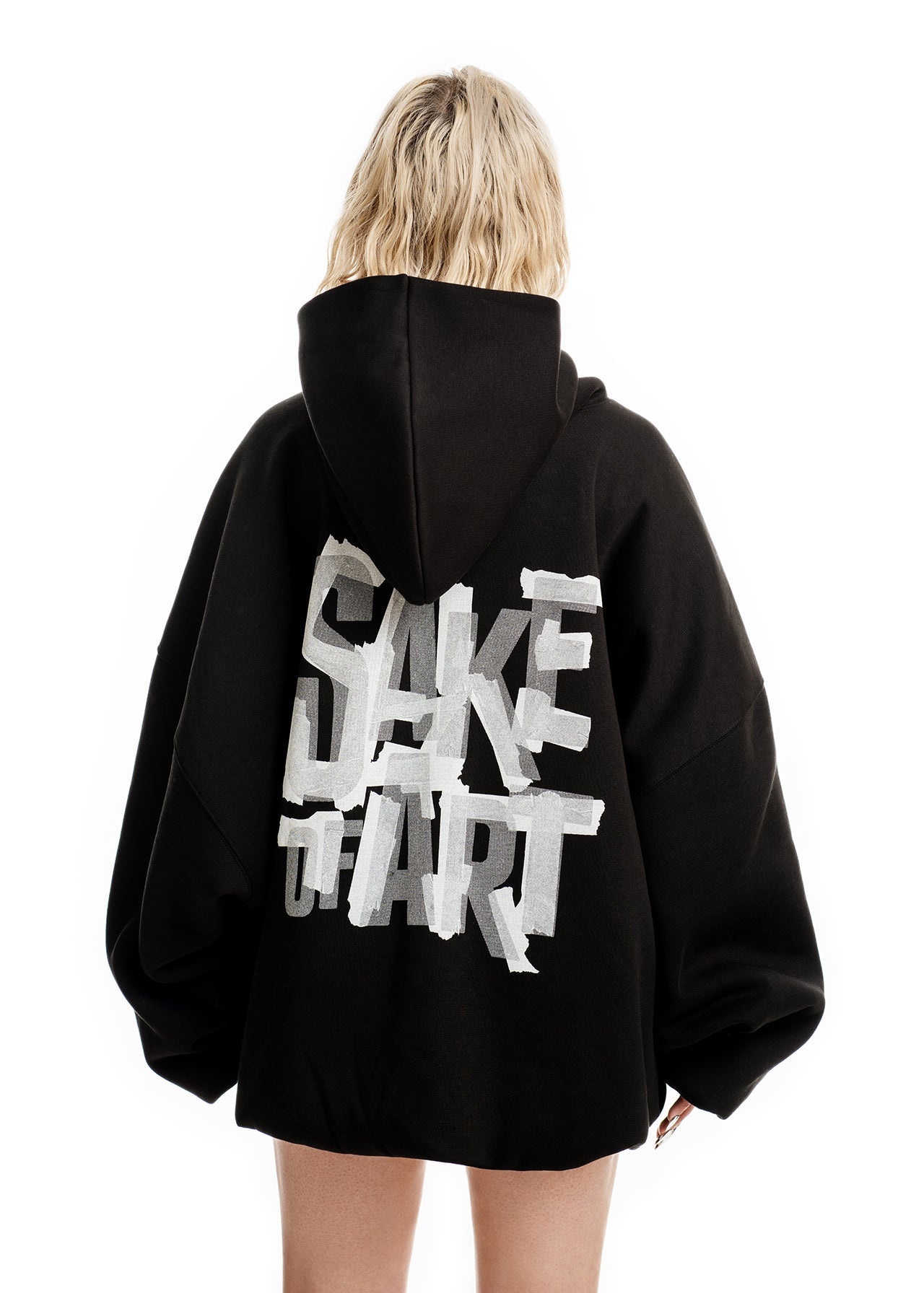 SAKE OF ART Об’ємна Худі — Чорна