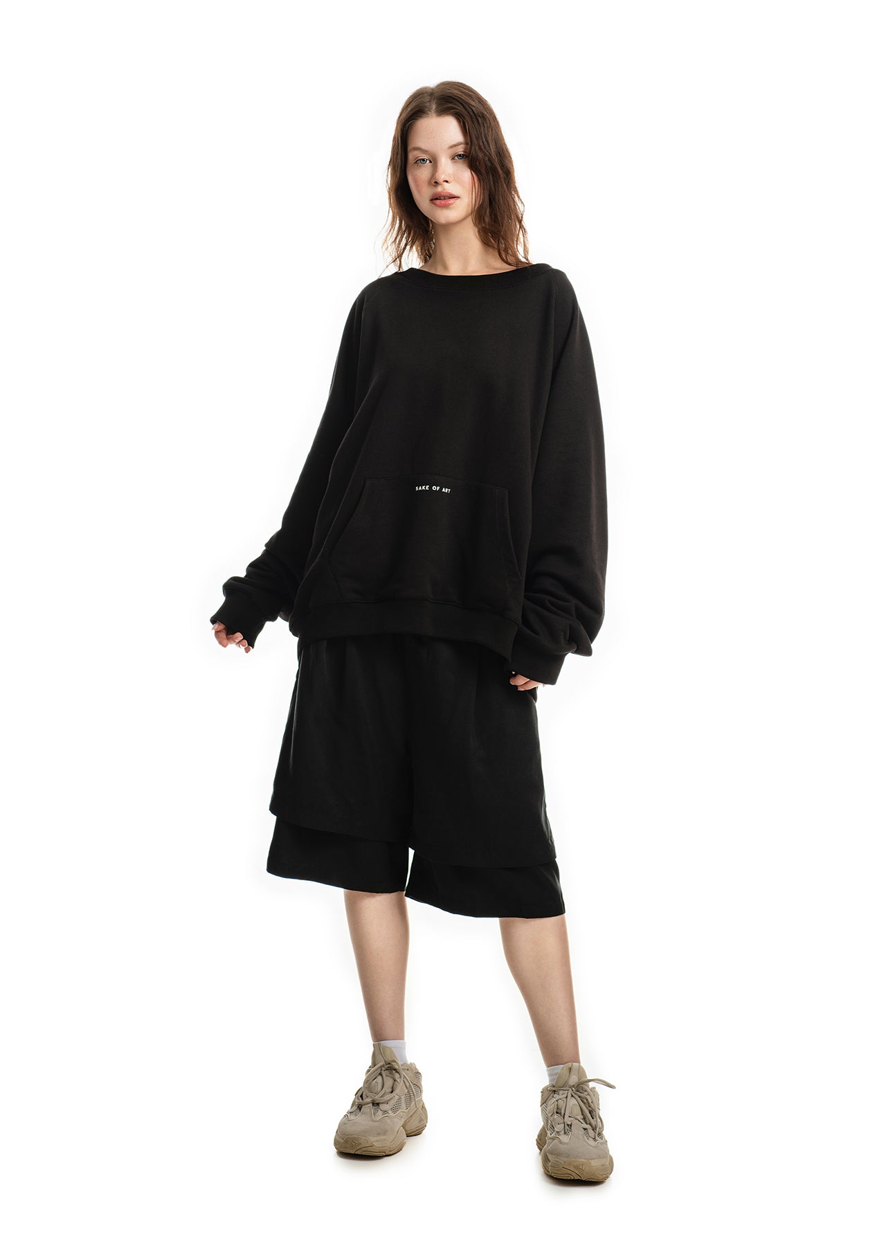 SAKE OF ART Oversize Світшот — Чорний