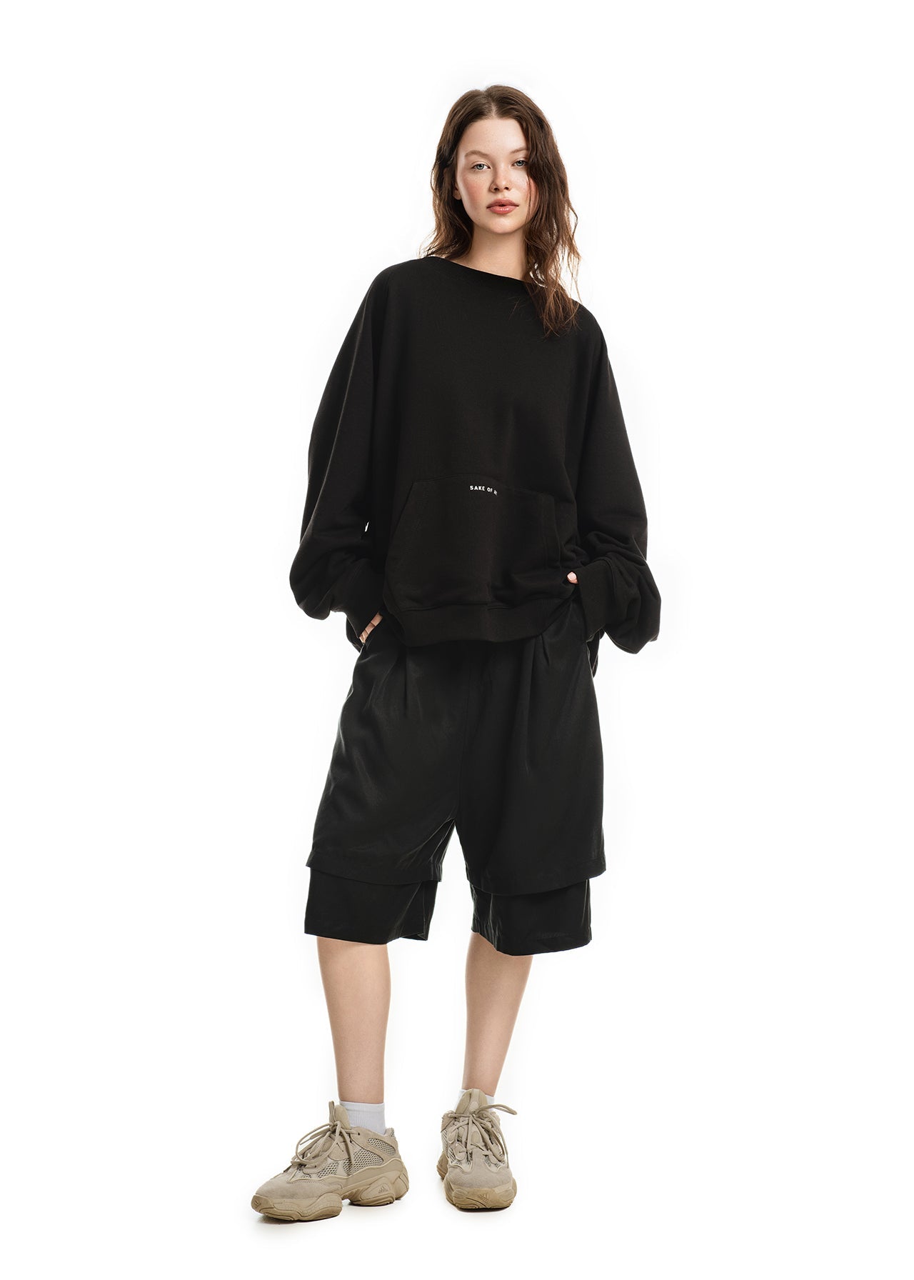 SAKE OF ART Oversize Світшот — Чорний