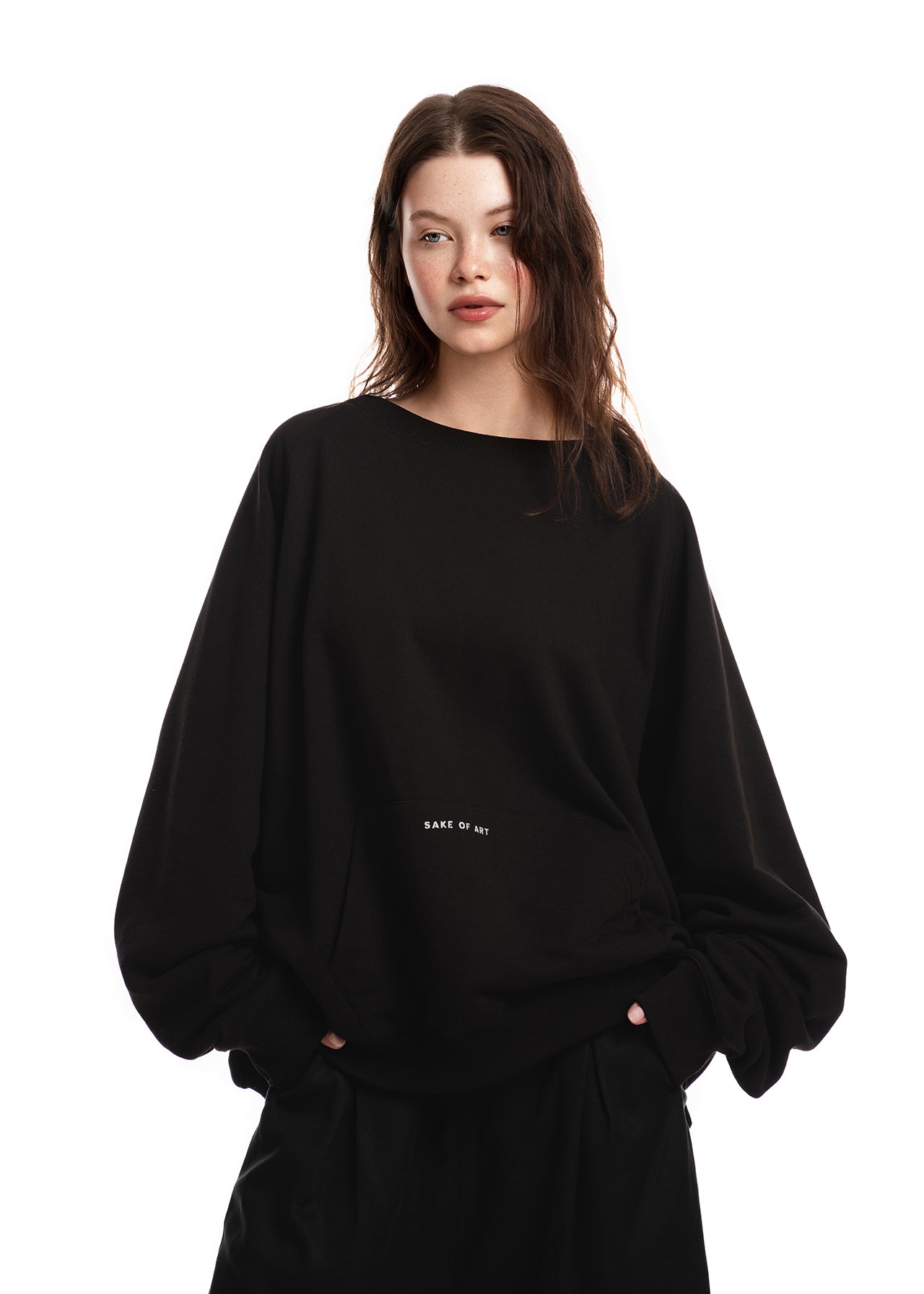SAKE OF ART Oversize Світшот — Чорний