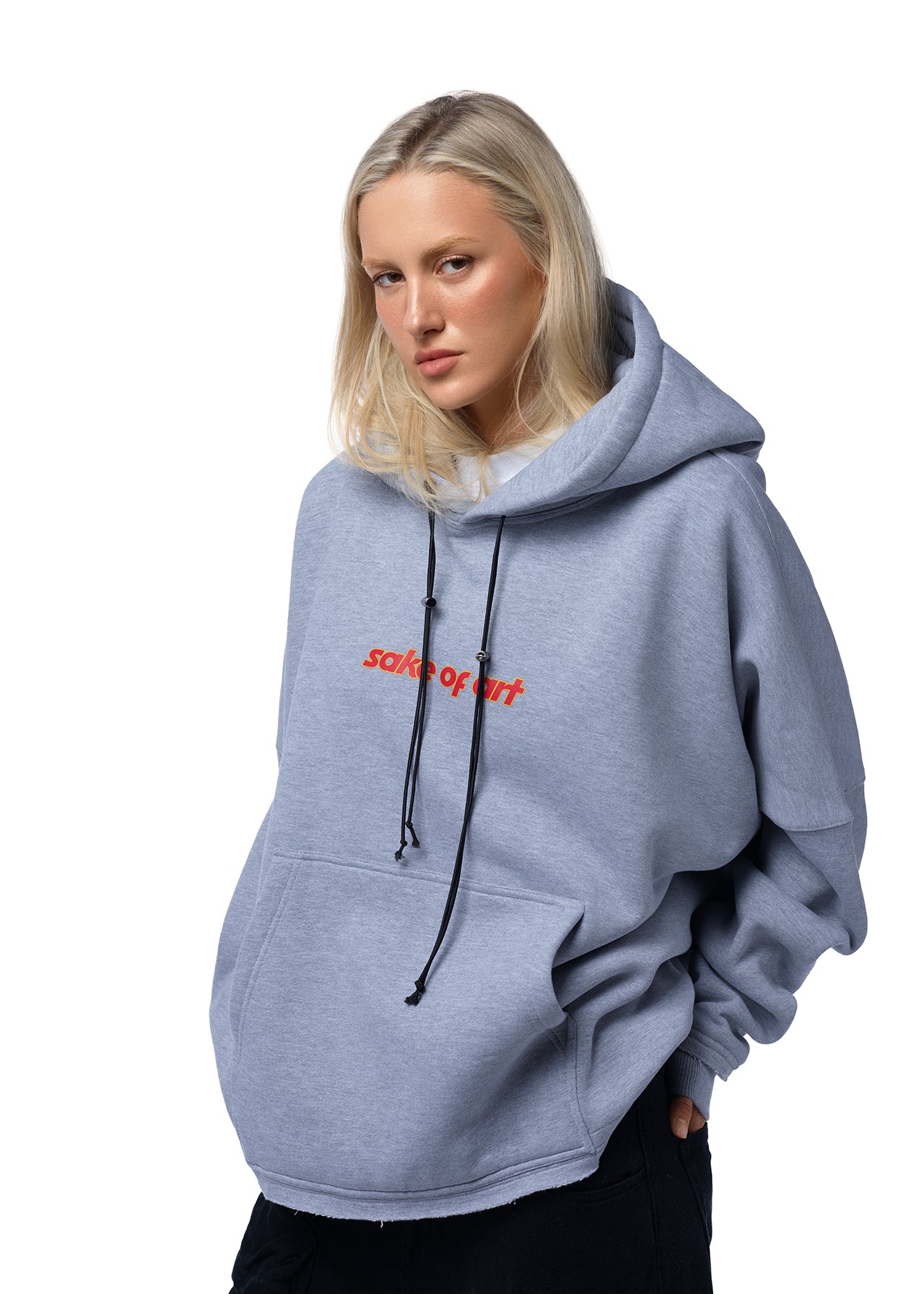 SAKE OF ART Потерта Худі — Меланж