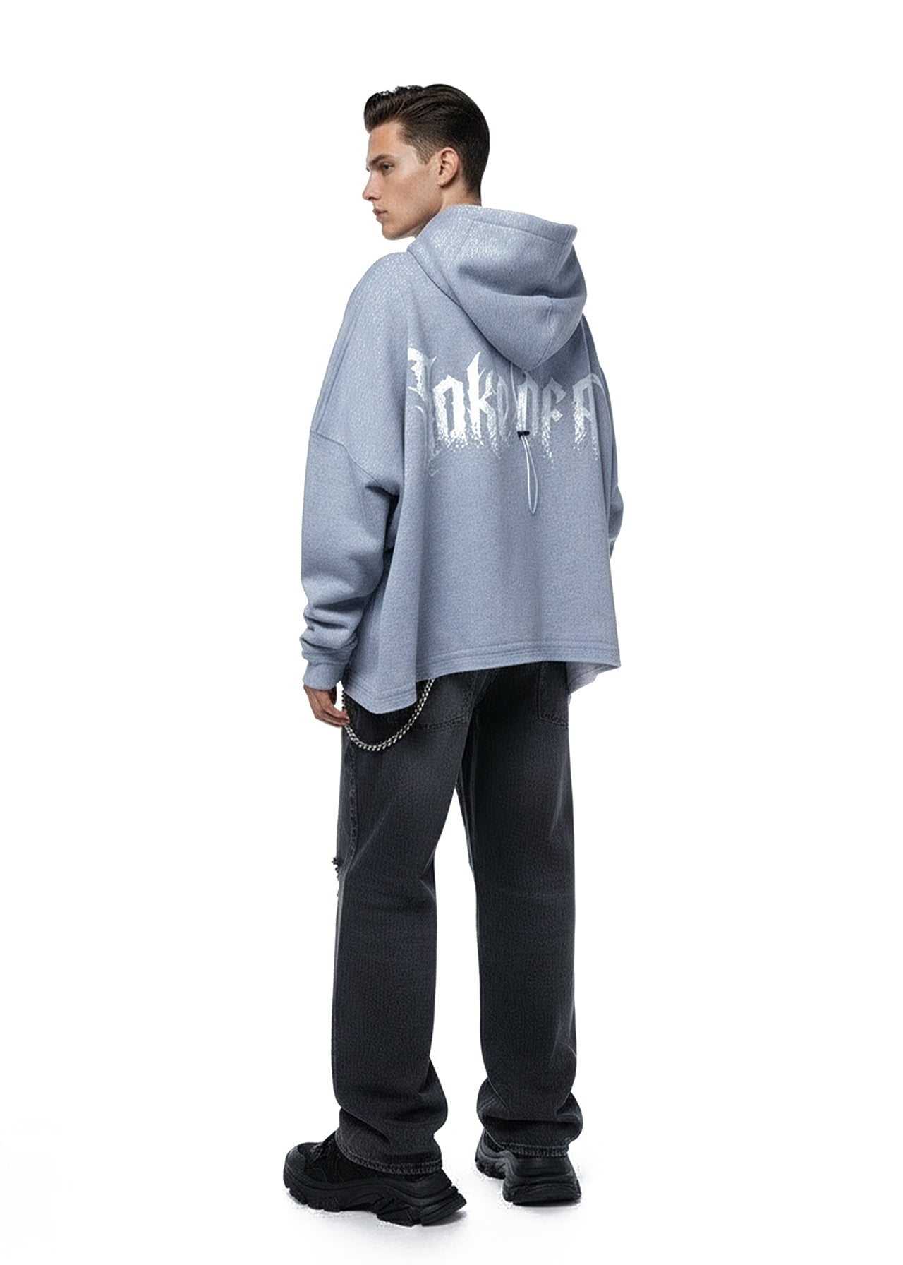 SAKE OF ART Потерта Худі — Сіре