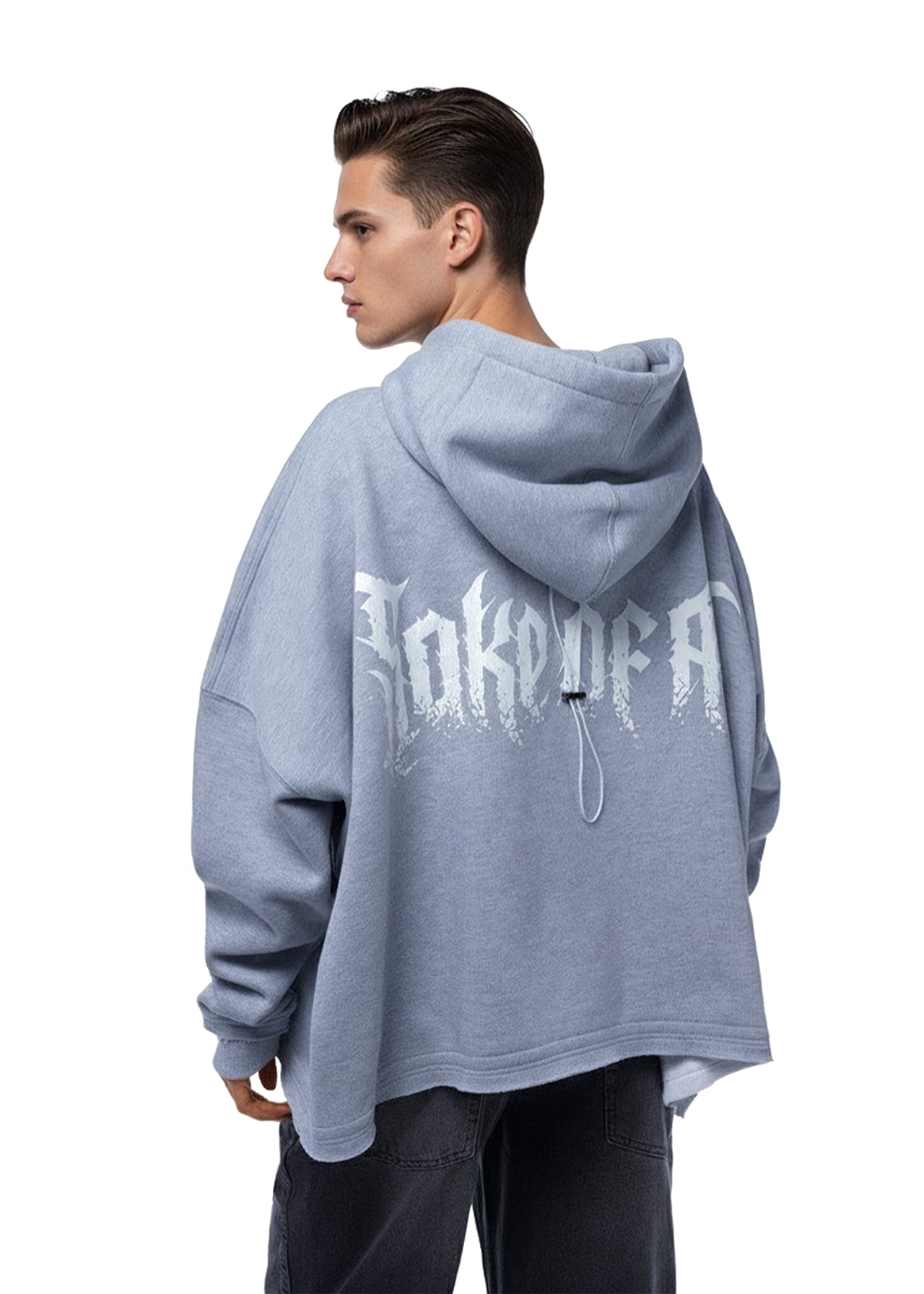 SAKE OF ART Потерта Худі — Сіре