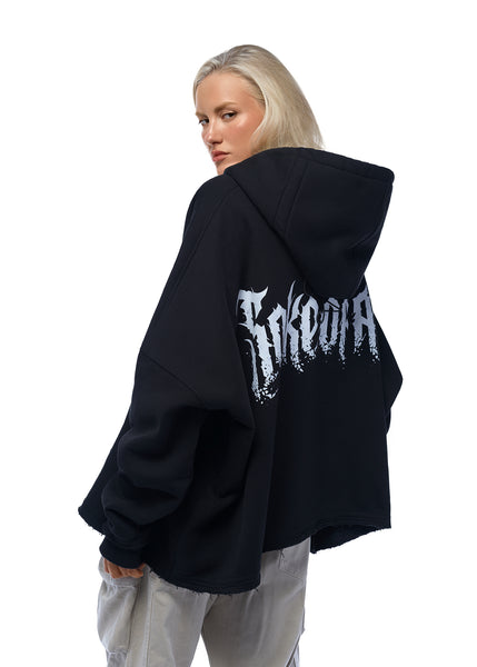 SAKE OF ART Grunge Hoodie — Чорне – Sake of Art