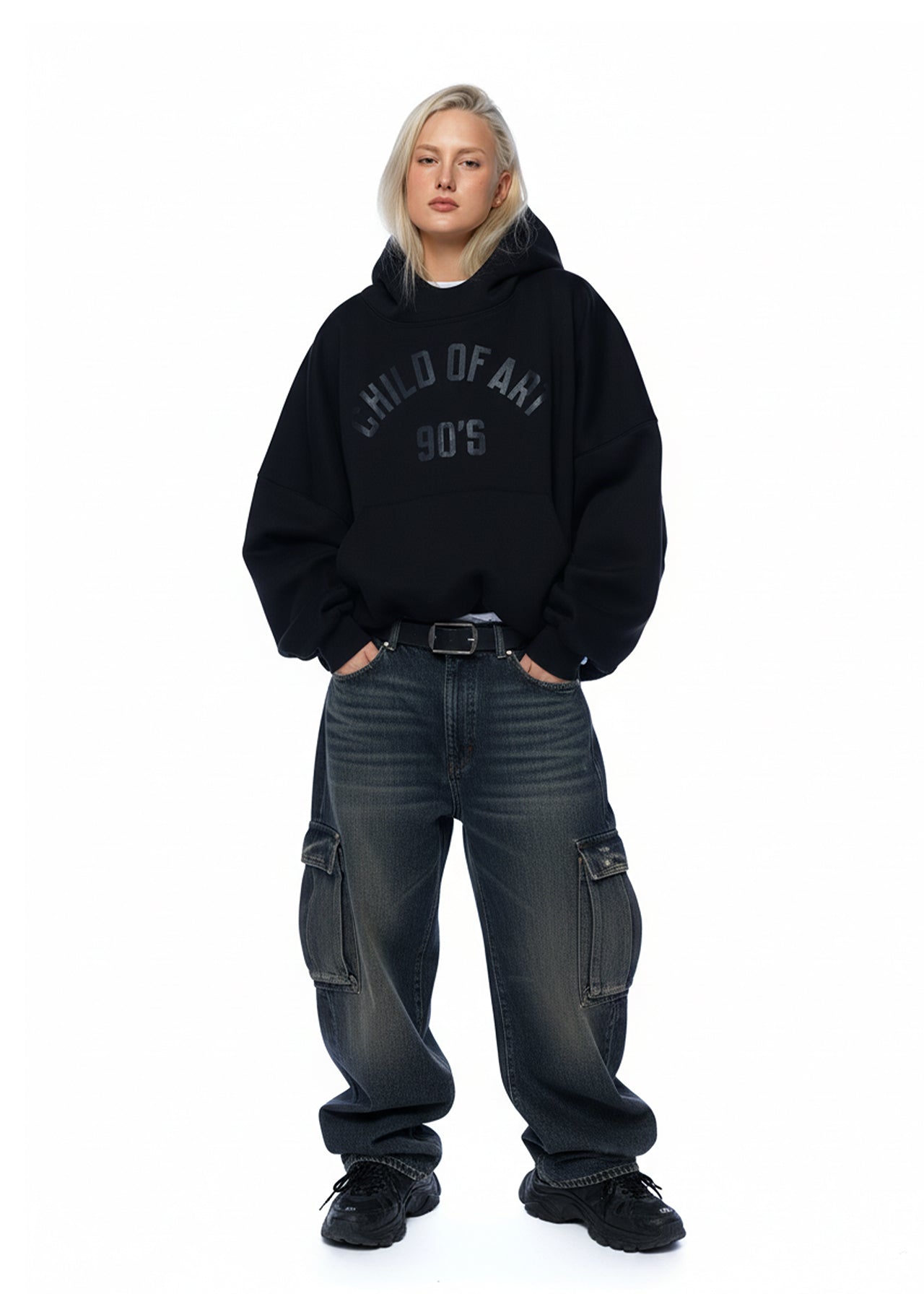 CHILD OF ART 90’s Худі — Чорне