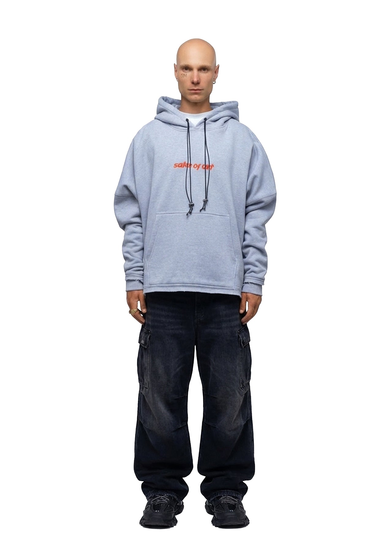 SAKE OF ART Потерта Худі — Меланж